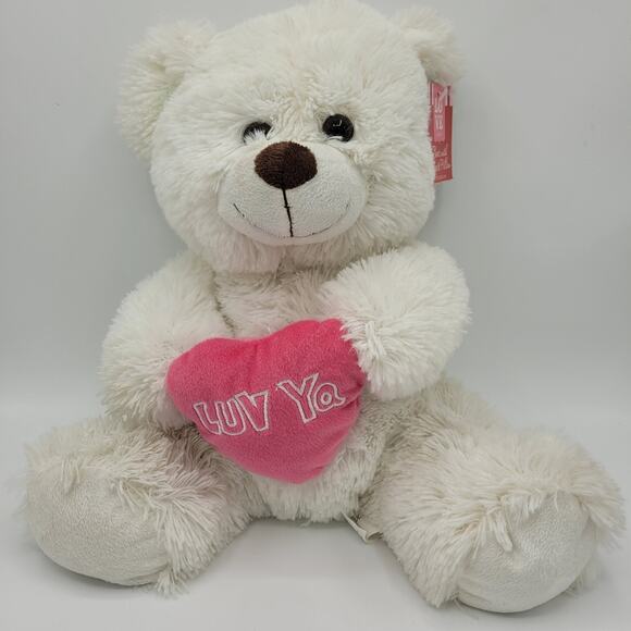 LOVE In the Air Bear with Heart Luv Ya Pillow Walgreens - Picture 1 of 15